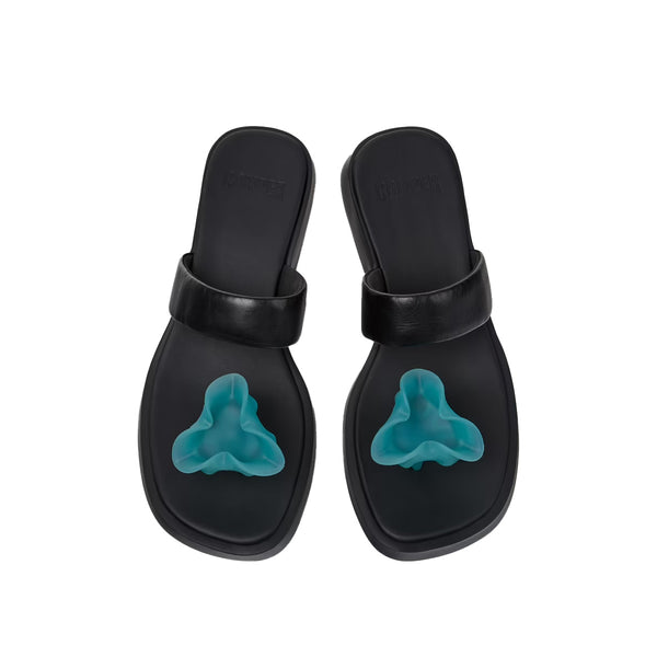Camper Dana Black Leather Sandals for Women כפכפי קמפר לנשים כפכפי נשים