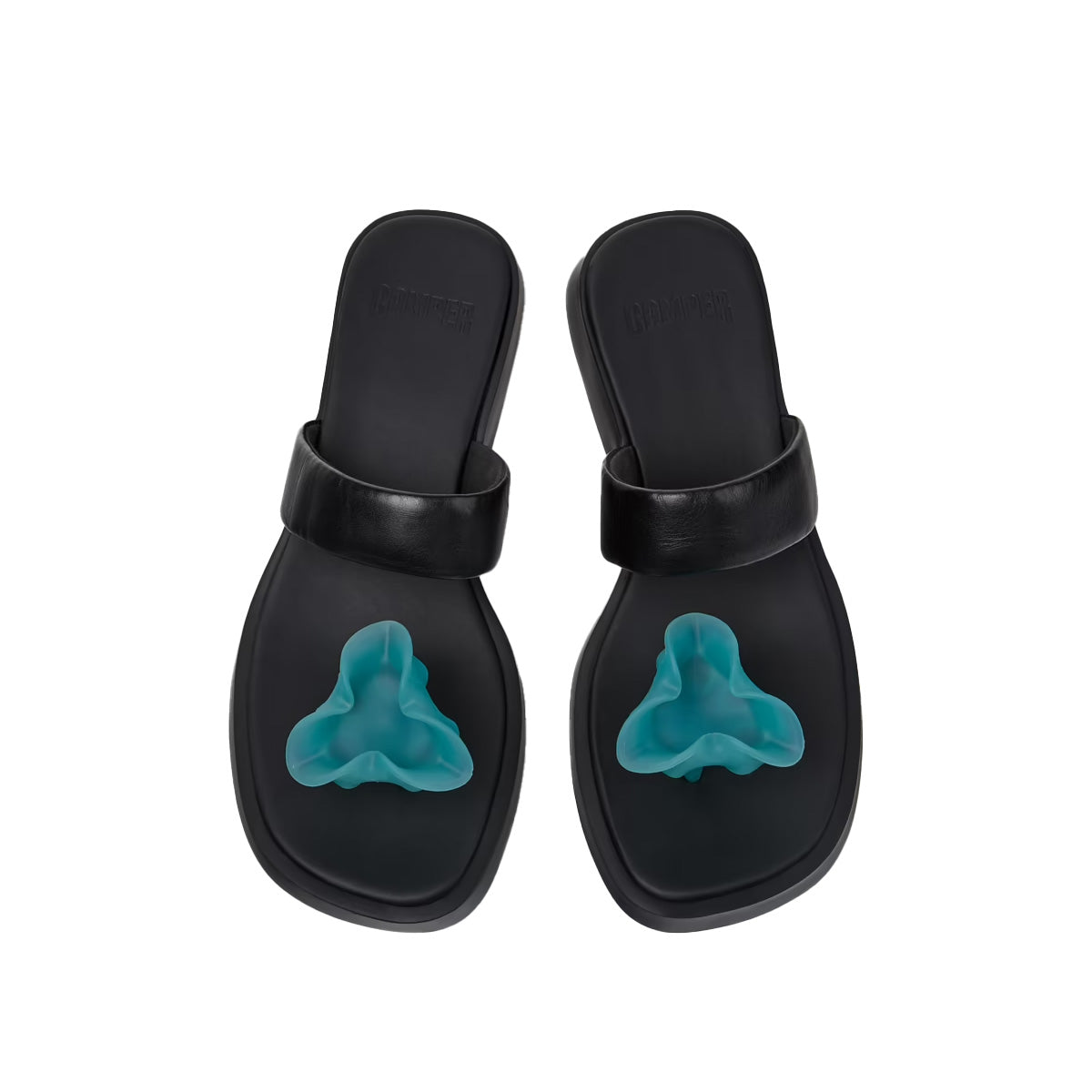 Camper Dana Black Leather Sandals for Women כפכפי קמפר לנשים כפכפי נשים
