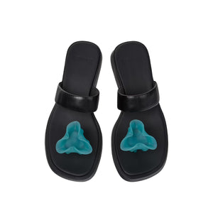 Camper Dana Black Leather Sandals for Women כפכפי קמפר לנשים כפכפי נשים