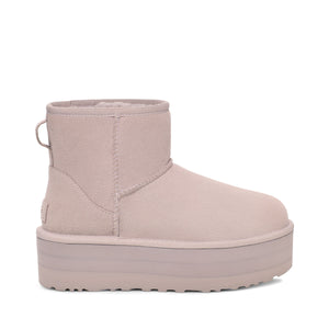 UGG Classic Mini Platform Pale Smoke מגף נשים קלאסיק מיני פלטפורם