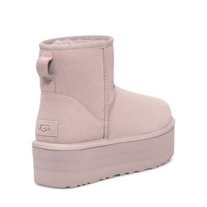 UGG Classic Mini Platform Pale Smoke מגף נשים קלאסיק מיני פלטפורם