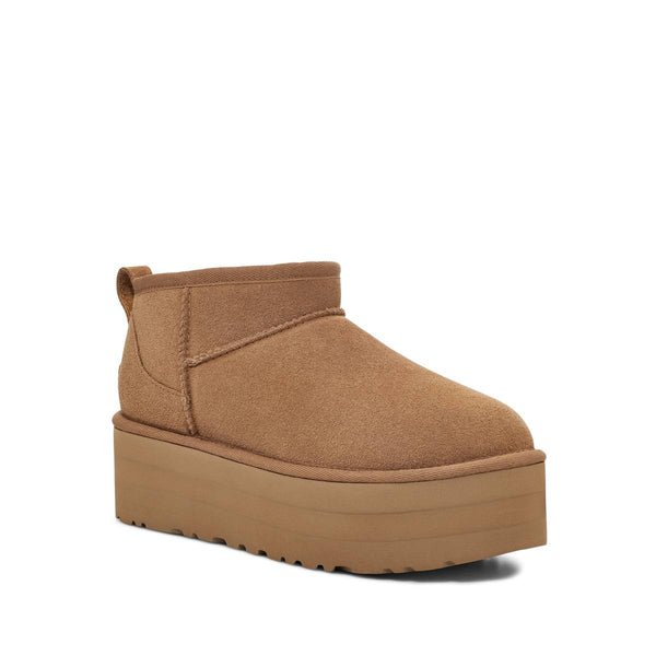 UGG Classic Ultra Mini Platform Chestnut מגפי נשים אולטרה מיני פלטפורם