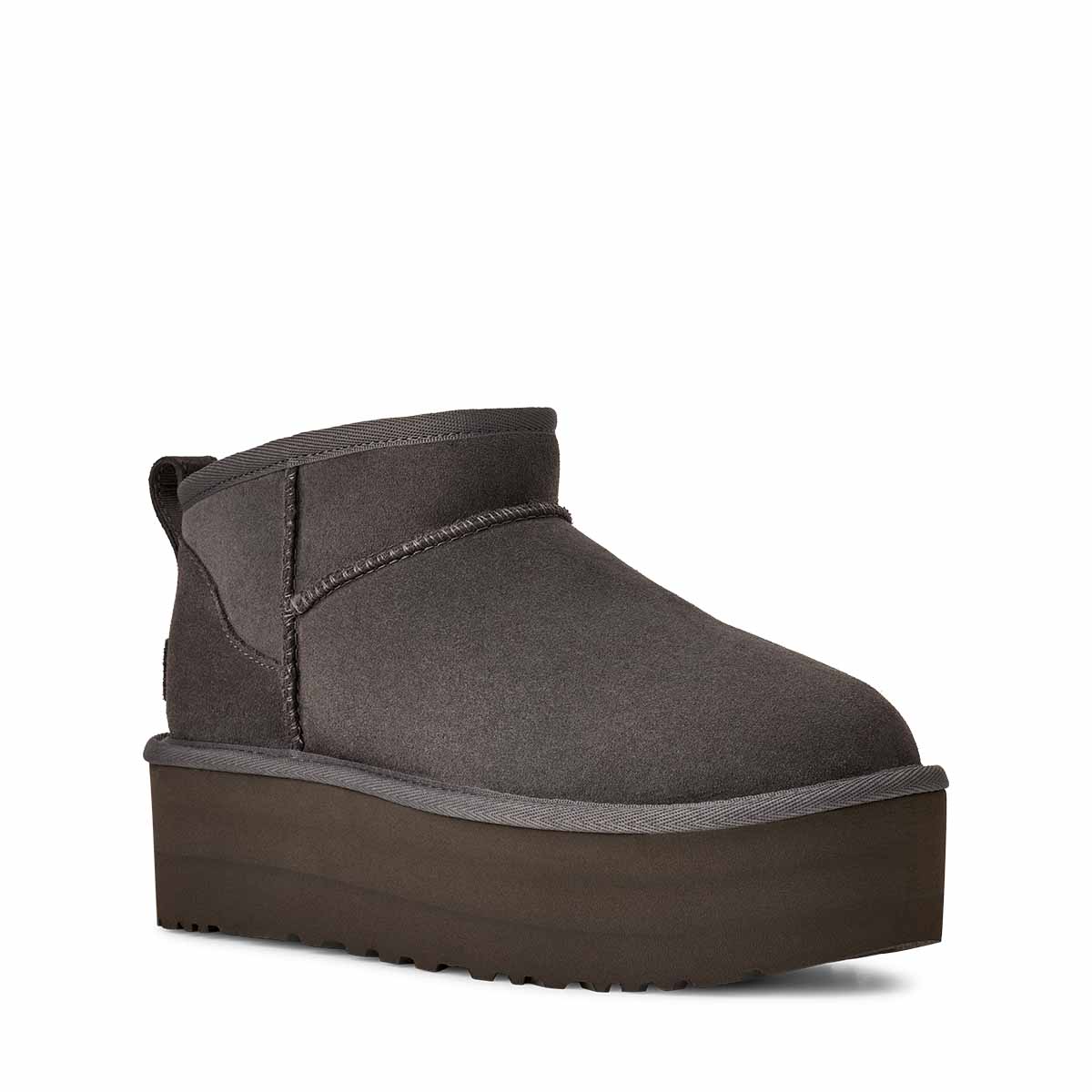 UGG Classic Ultra Mini Platform Charcoal מגפי קלאסיק אולטרה מיני פלטפורם
