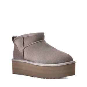 UGG Classic Ultra Mini Platform Charcoal מגפי קלאסיק אולטרה מיני פלטפורם