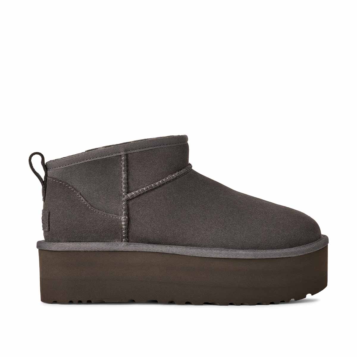 UGG Classic Ultra Mini Platform Charcoal מגפי קלאסיק אולטרה מיני פלטפורם
