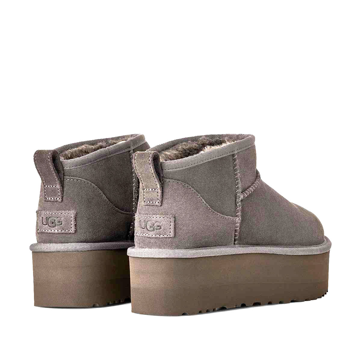 UGG Classic Ultra Mini Platform Charcoal מגפי קלאסיק אולטרה מיני פלטפורם