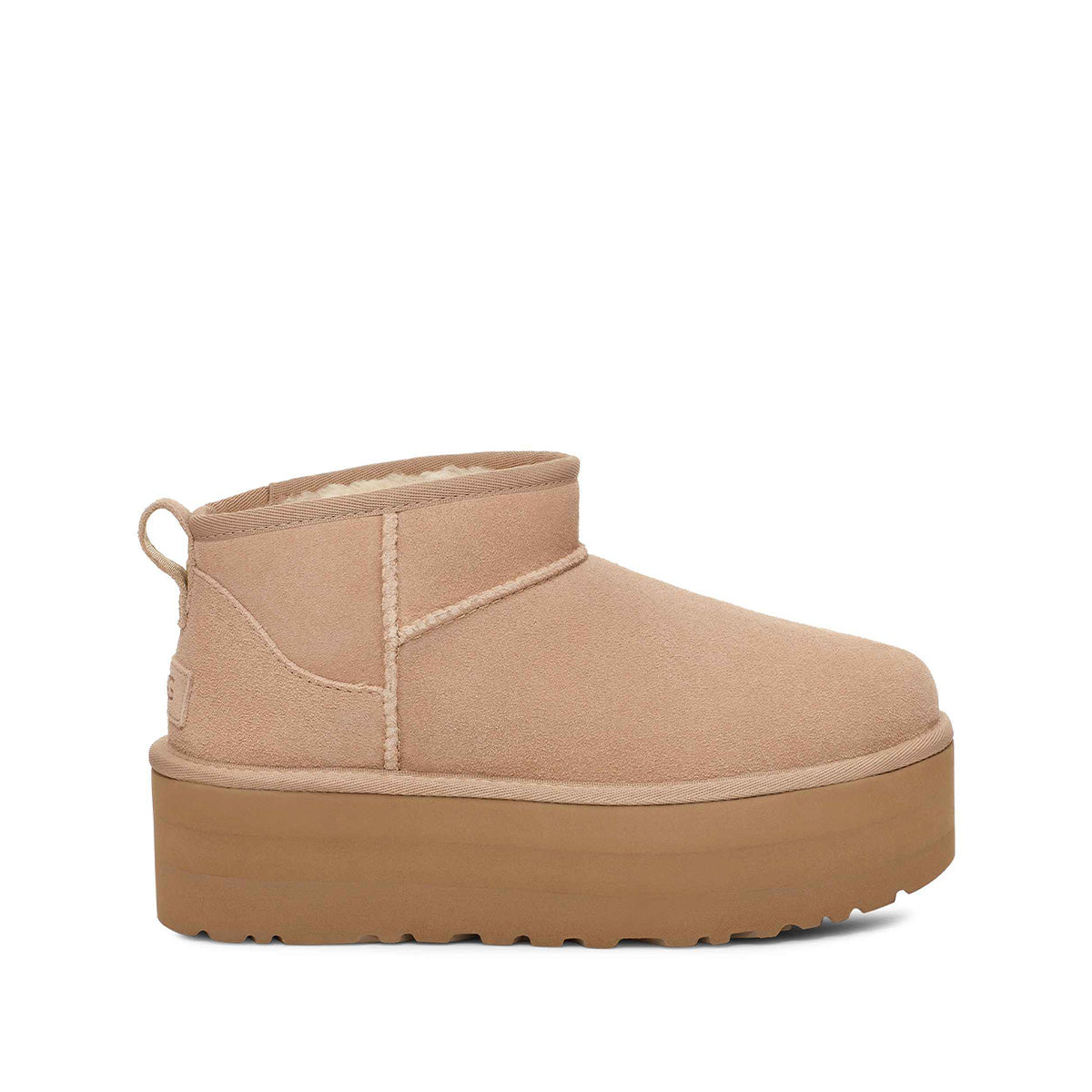 UGG Women's Classic Ultra Mini Platform Sand מגפי קלאסיק אולטרה מיני פלטפורם סנד
