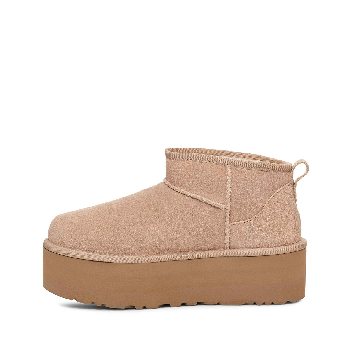 UGG Women's Classic Ultra Mini Platform Sand מגפי קלאסיק אולטרה מיני פלטפורם סנד