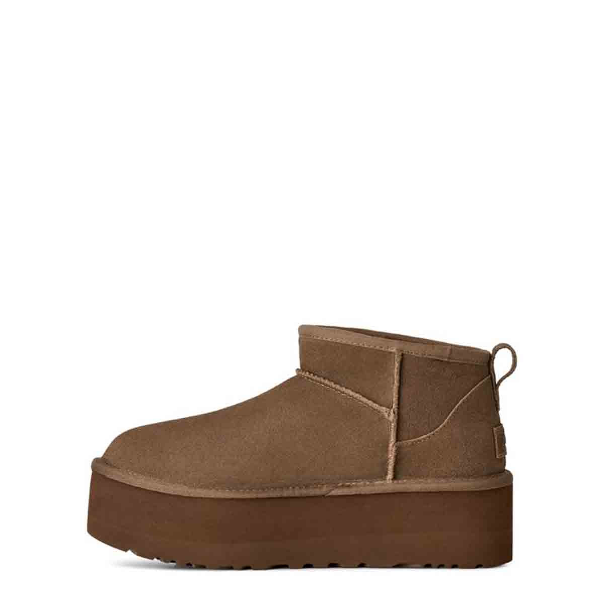 UGG Classic Ultra Mini Platform Light Bronze מגפי קלאסיק אולטרה מיני פלטפורמה לנשים - Original's