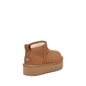 מגפי ילדים UGG Classic Ultra Mini Platform Chestnut