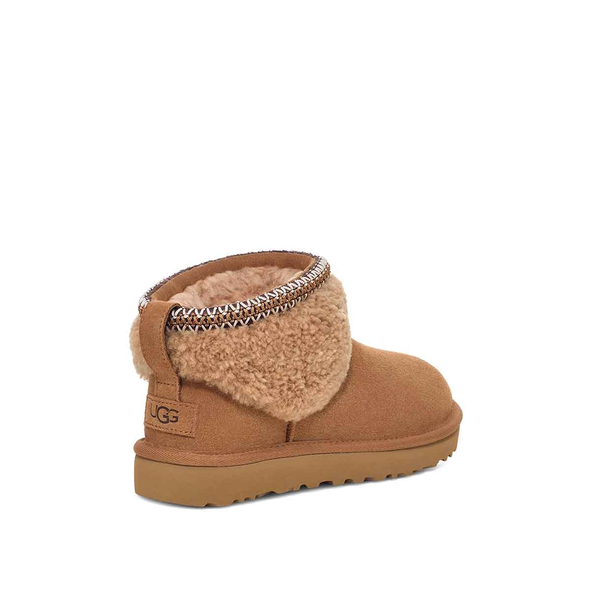 UGG Classic Ultra Mini Maxi Curly Chestnut קלאסיק אולטרה מיני מקסי קרלי חום