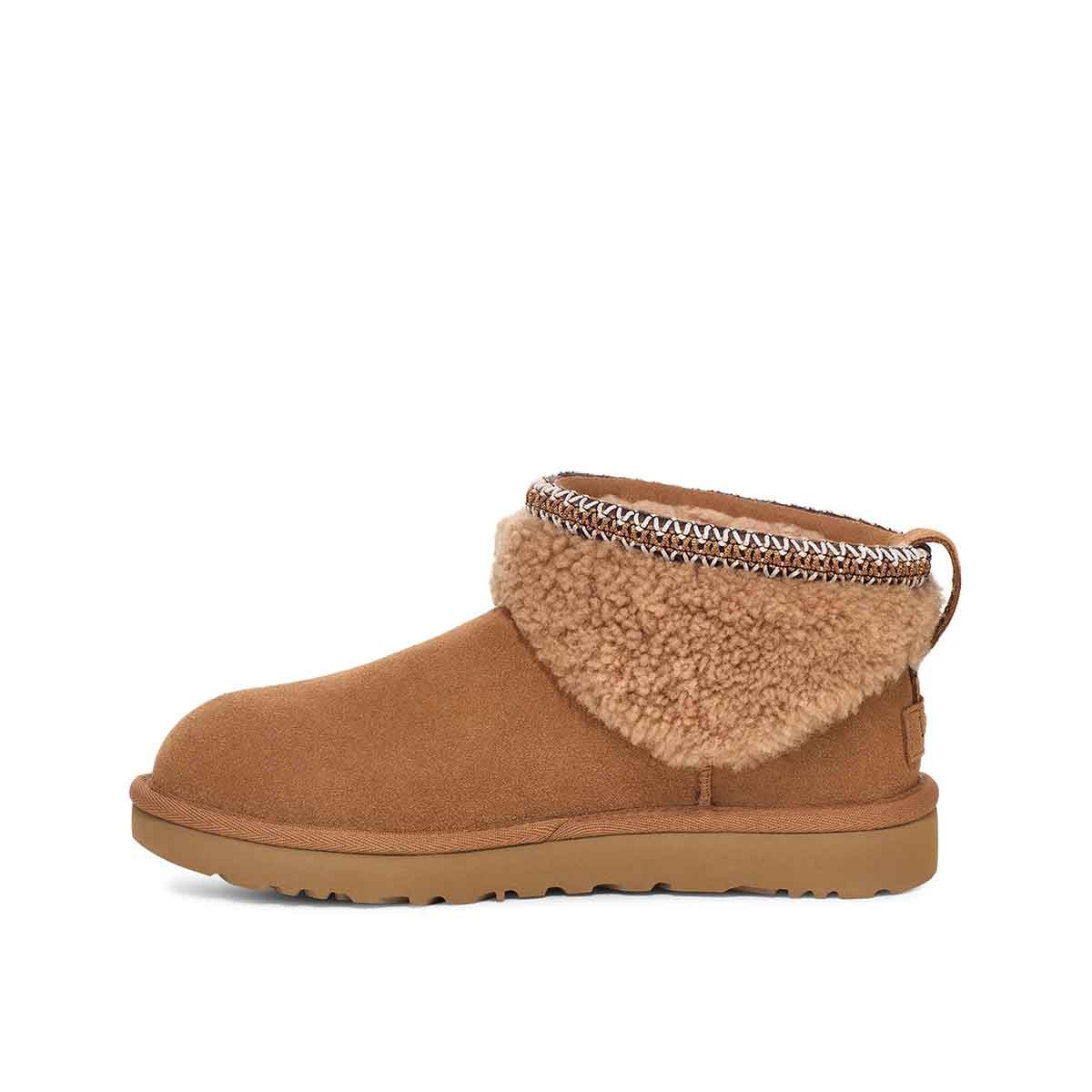 UGG Classic Ultra Mini Maxi Curly Chestnut קלאסיק אולטרה מיני מקסי קרלי חום