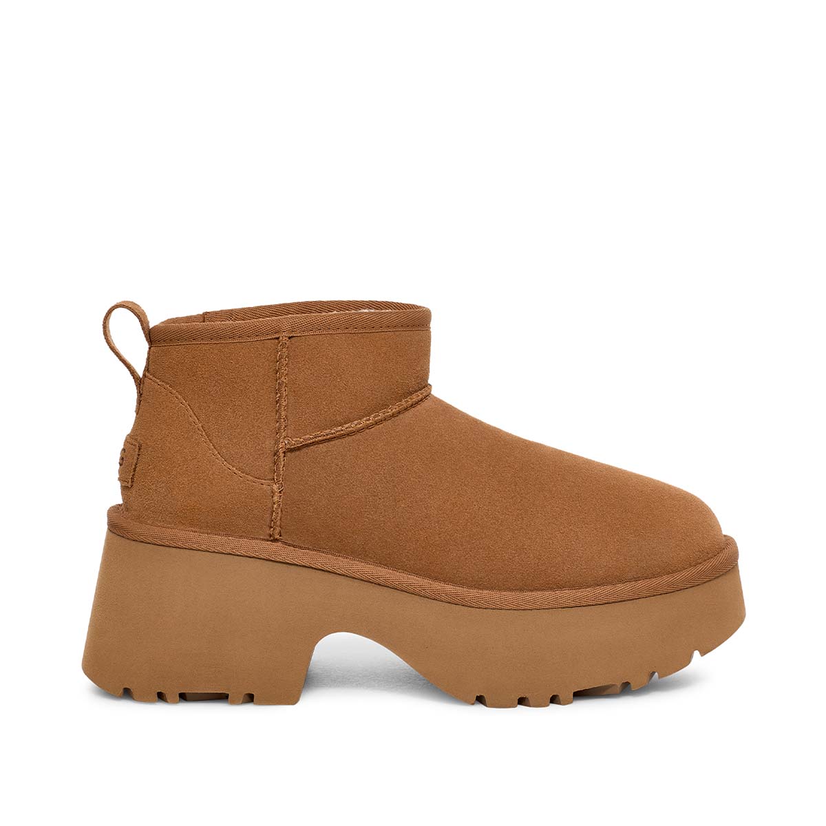 UGG Classic Ultra Mini New Heights Chestnut מגפי נשים קלאסיק אולטרה מיני ניו הייטס