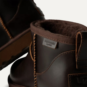 UGG Classic Ultra Mini Leather Regen Ironwood מגפי נשים קלאסיק אולטרה מיני עור חום