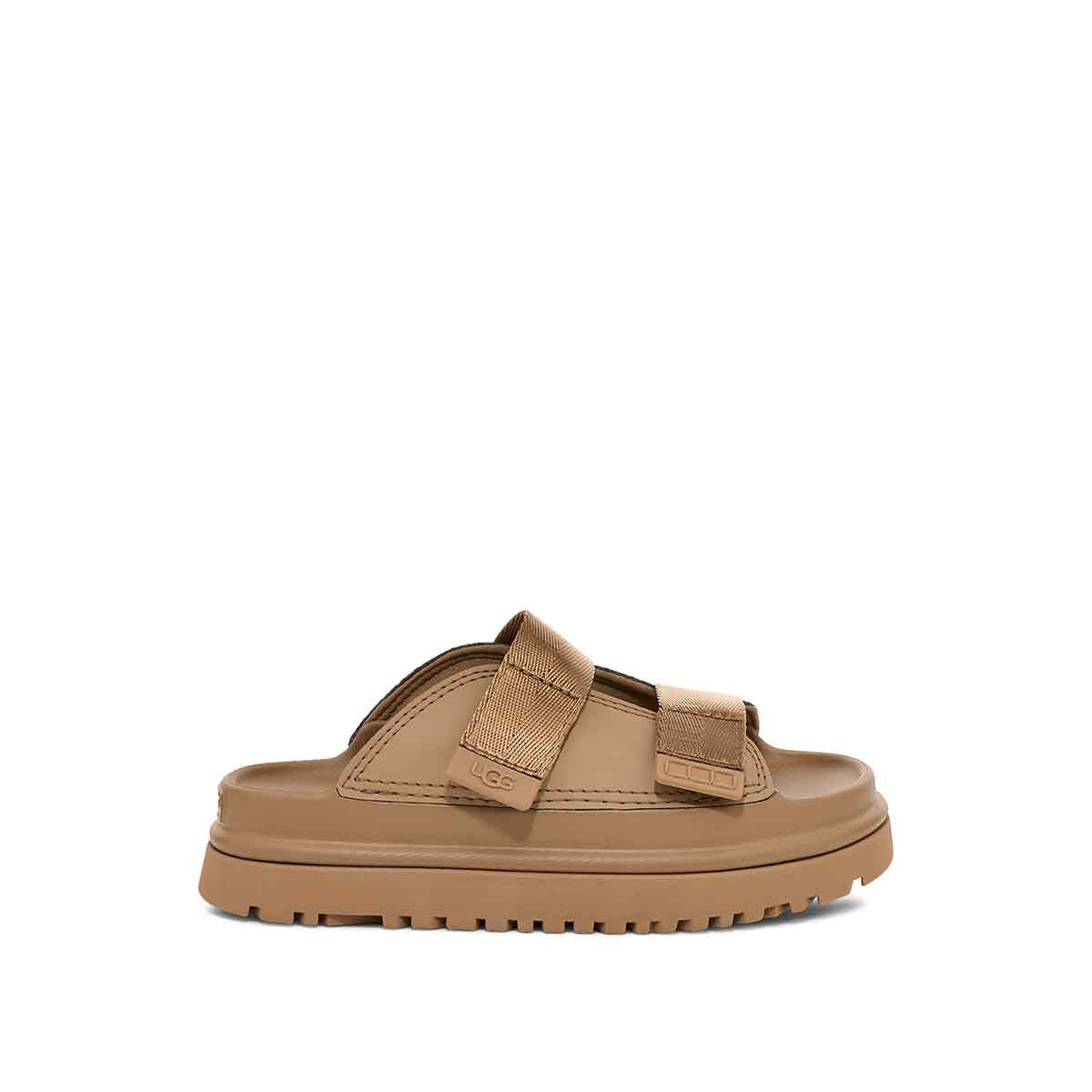 UGG Kids GoldenGlow Slide Dark Sand גולדנגלאו סלייד סנד כהה ילדים