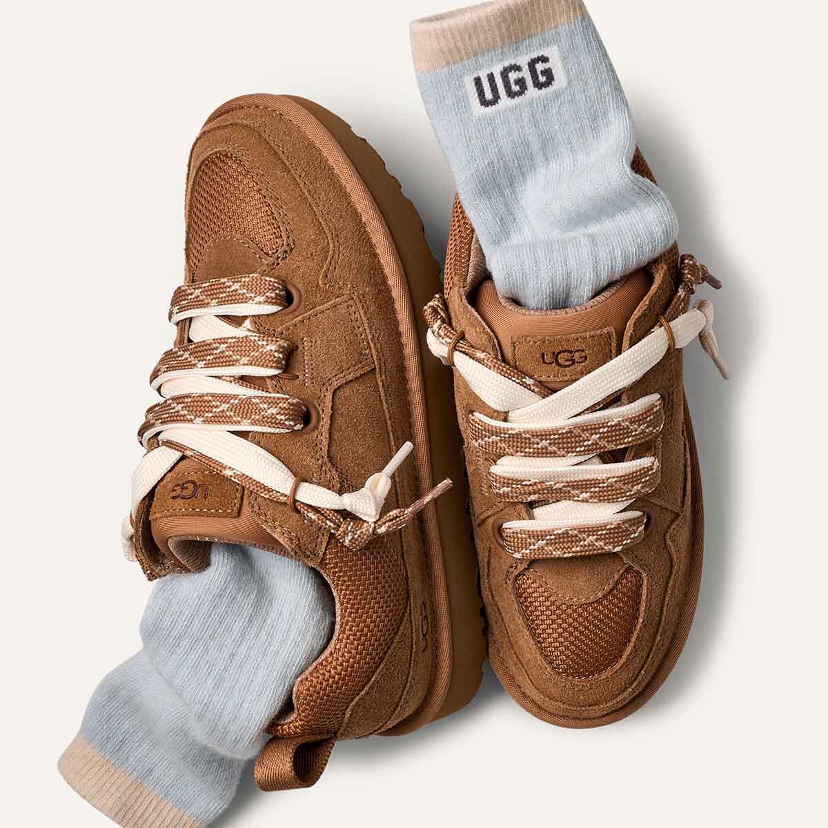 UGG Women's Lo Lowmel Chestnut  סניקרס לואמל חום לנשים