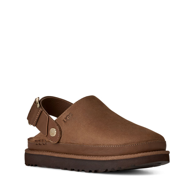 UGG Goldenstar Villa Clog Dark Chestnut כפכפי קלוג לנשים - Original's