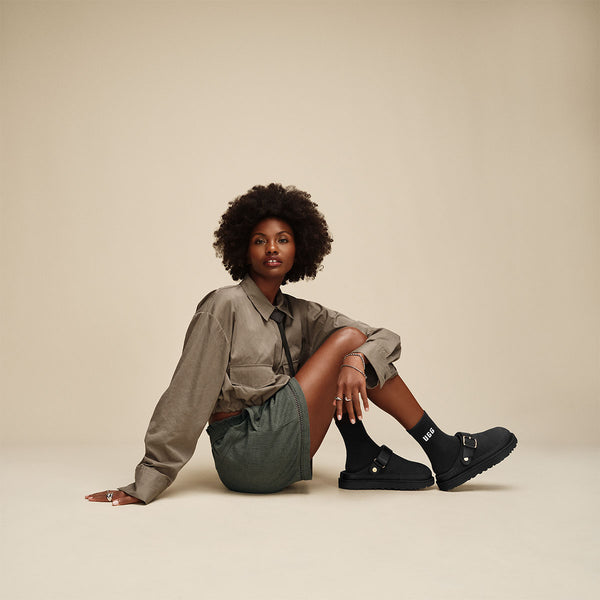 UGG Goldenstar Villa Clog Black כפכפים לנשים וילה קלוג שחור