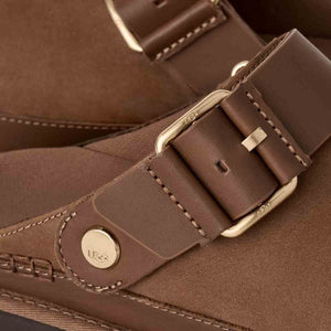 UGG Goldenstar Villa Clog Dark Chestnut כפכפי קלוג לנשים