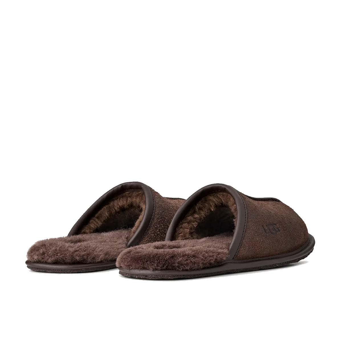 UGG Scuff Leather Distressed Dusted Cocoa נעלי בית גברים שופט חום