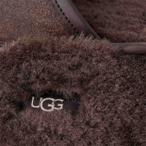 UGG Scuff Leather Distressed Dusted Cocoa נעלי בית גברים שופט חום