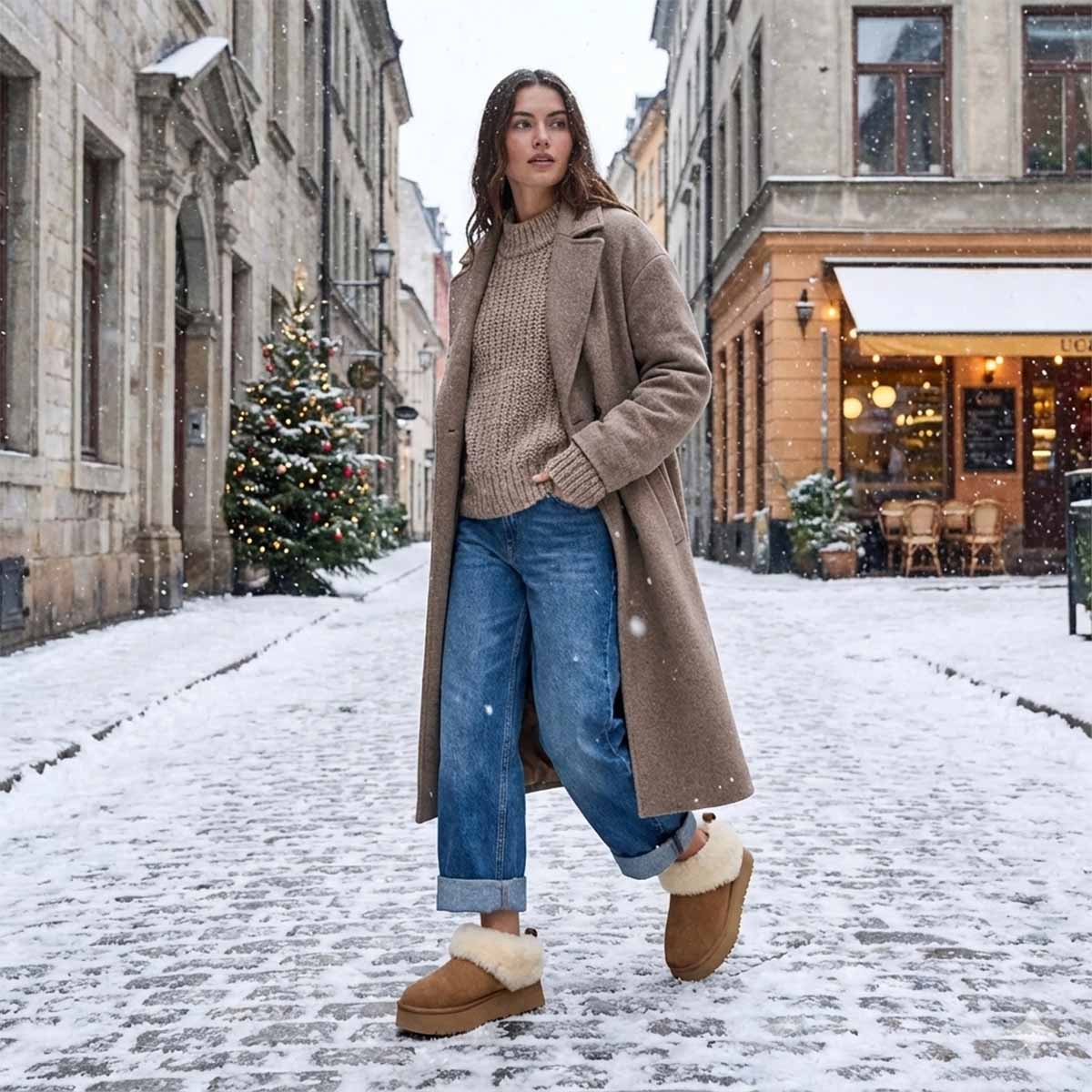 UGG Women's Tazzelle Chestnut מגפי נשים טאזל חום