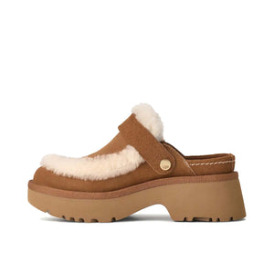 UGG Women's New Heights Esmee Clog Chestnut כפכפי עקב ניו הייט קלוג חום לנשים