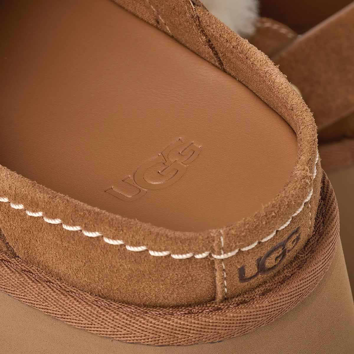 UGG Women's New Heights Esmee Clog Chestnut כפכפי עקב ניו הייט קלוג חום לנשים