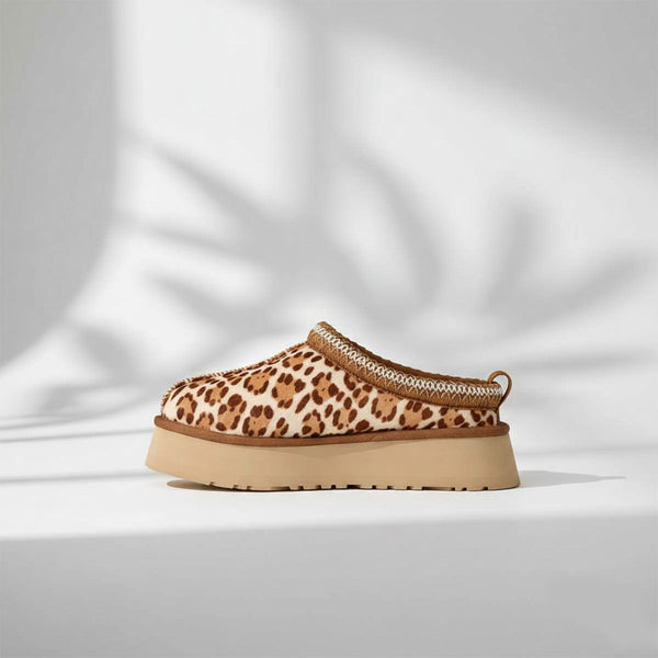 UGG Women's Tazz Plains Felicity Leopard Jasmine כפכפי טאז מנומר לנשים