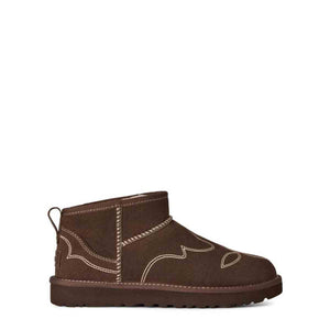 UGG Classic Ultra Mini Western Burnt Cedar מגפי קלאסיק אולטרה מיני לנשים