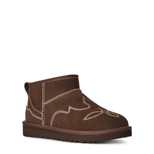 UGG Classic Ultra Mini Western Burnt Cedar מגפי קלאסיק אולטרה מיני לנשים