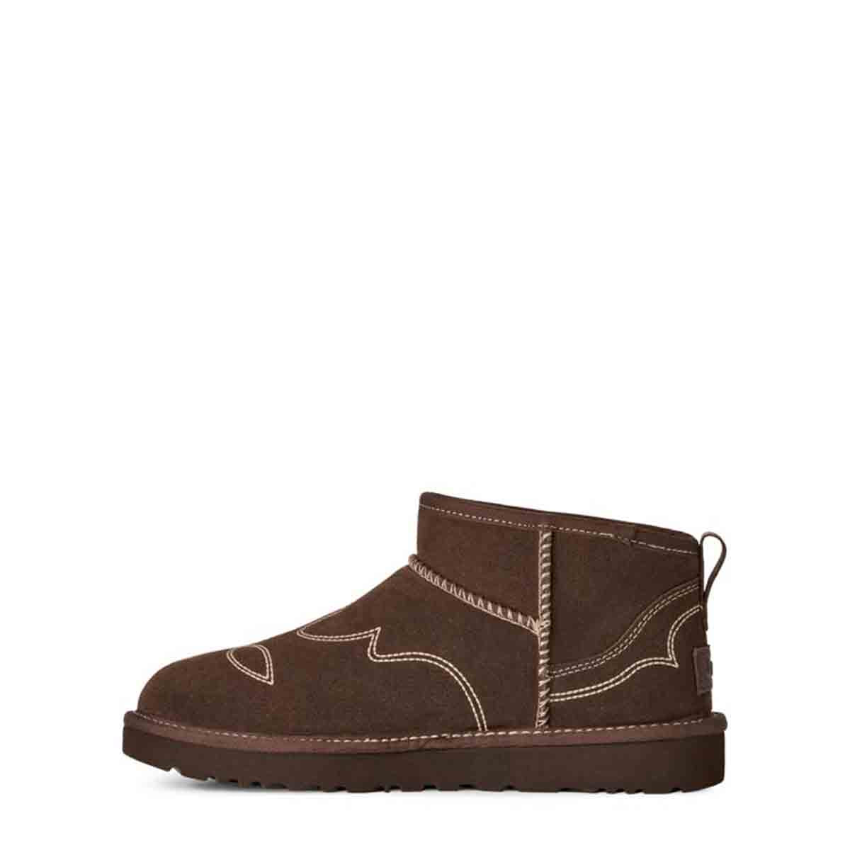 UGG Classic Ultra Mini Western Burnt Cedar מגפי קלאסיק אולטרה מיני לנשים