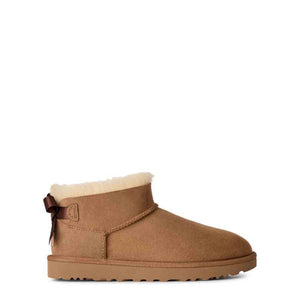 UGG Ultra Mini Bailey Bow Chestnut מגפי אולטרה מיני לנשים