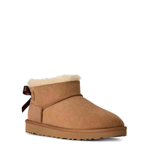 UGG Ultra Mini Bailey Bow Chestnut מגפי אולטרה מיני לנשים