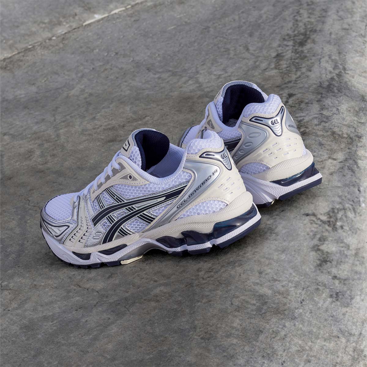 Asics Gel Kayano 14 Women White Midnight נעלי אסיקס ג'ל קיאנו 14 נשים