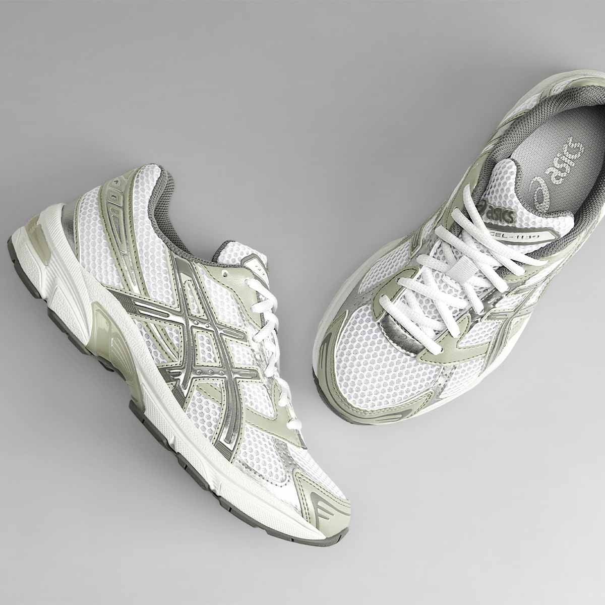 Asics Gel 1130 Women White Dried Leaf Green סניקרס ג'ל 1130 לנשים