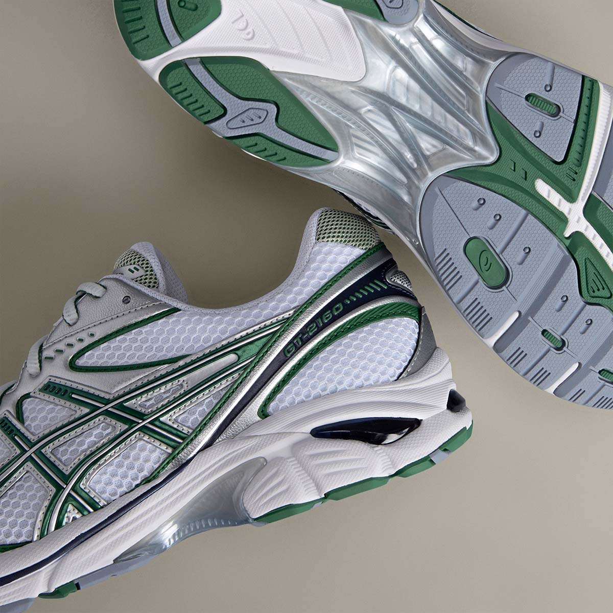 Asics GT 2160 Unisex White Shamrock Green נעלי אסיקס יוניסקס