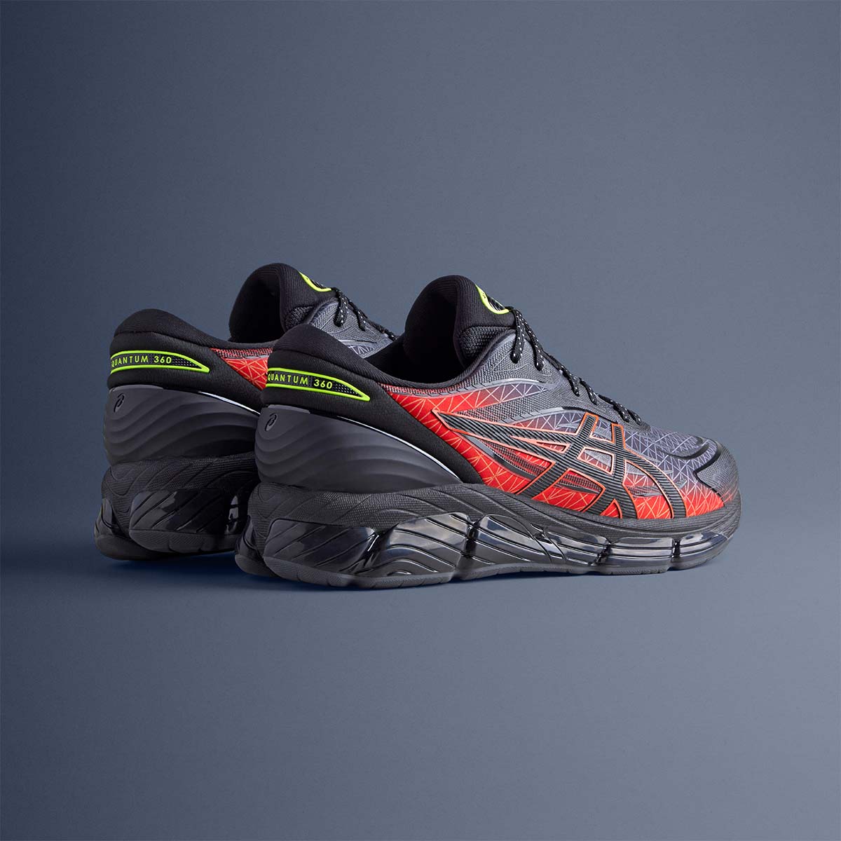 Asics Gel Quantum 360 VIII Unisex Black Fiery Red נעלי ג'ל קוואנטום לגברים