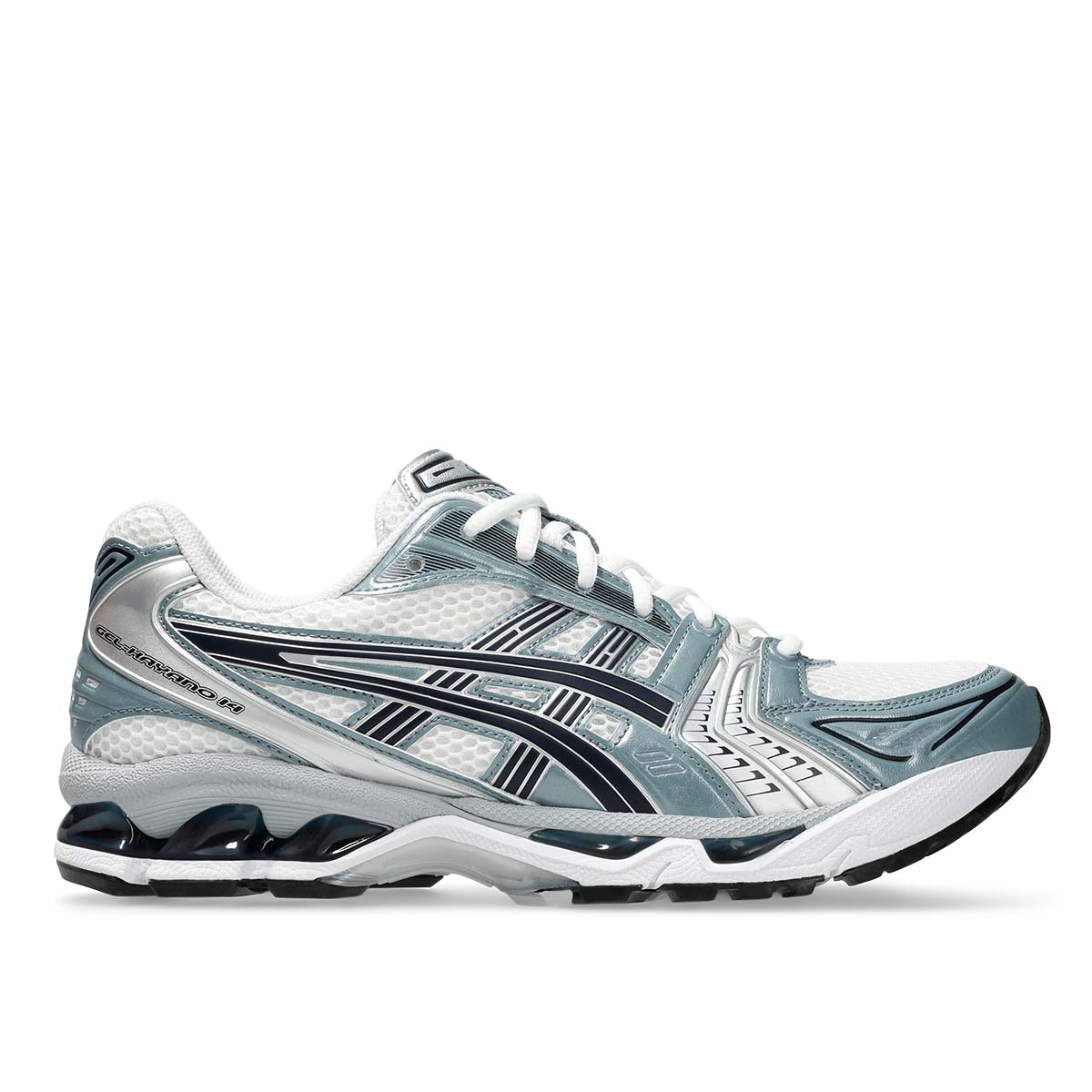 Asics Gel Kayano 14 Unisex White Fjord Grey סניקרס ג`ל קיאנו 14 יוניסקס