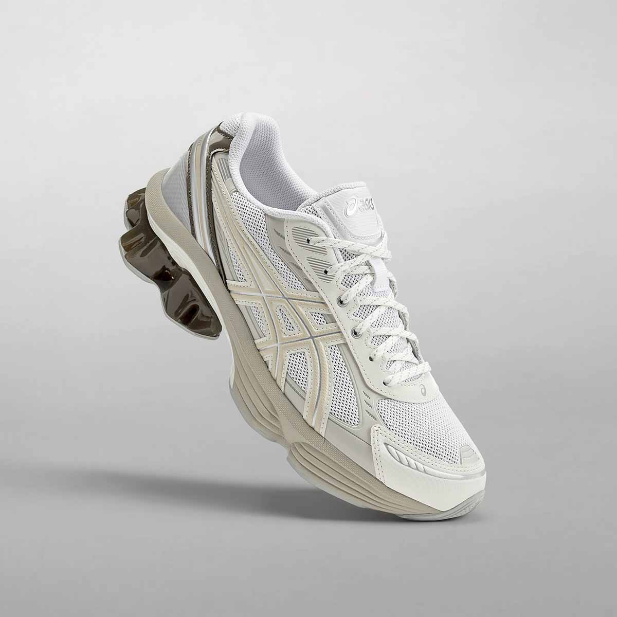 Asics Gel Kinetic Fluent Unisex White Marzipan סניקרס ג'ל קינטיק פלואנט יוניסקס