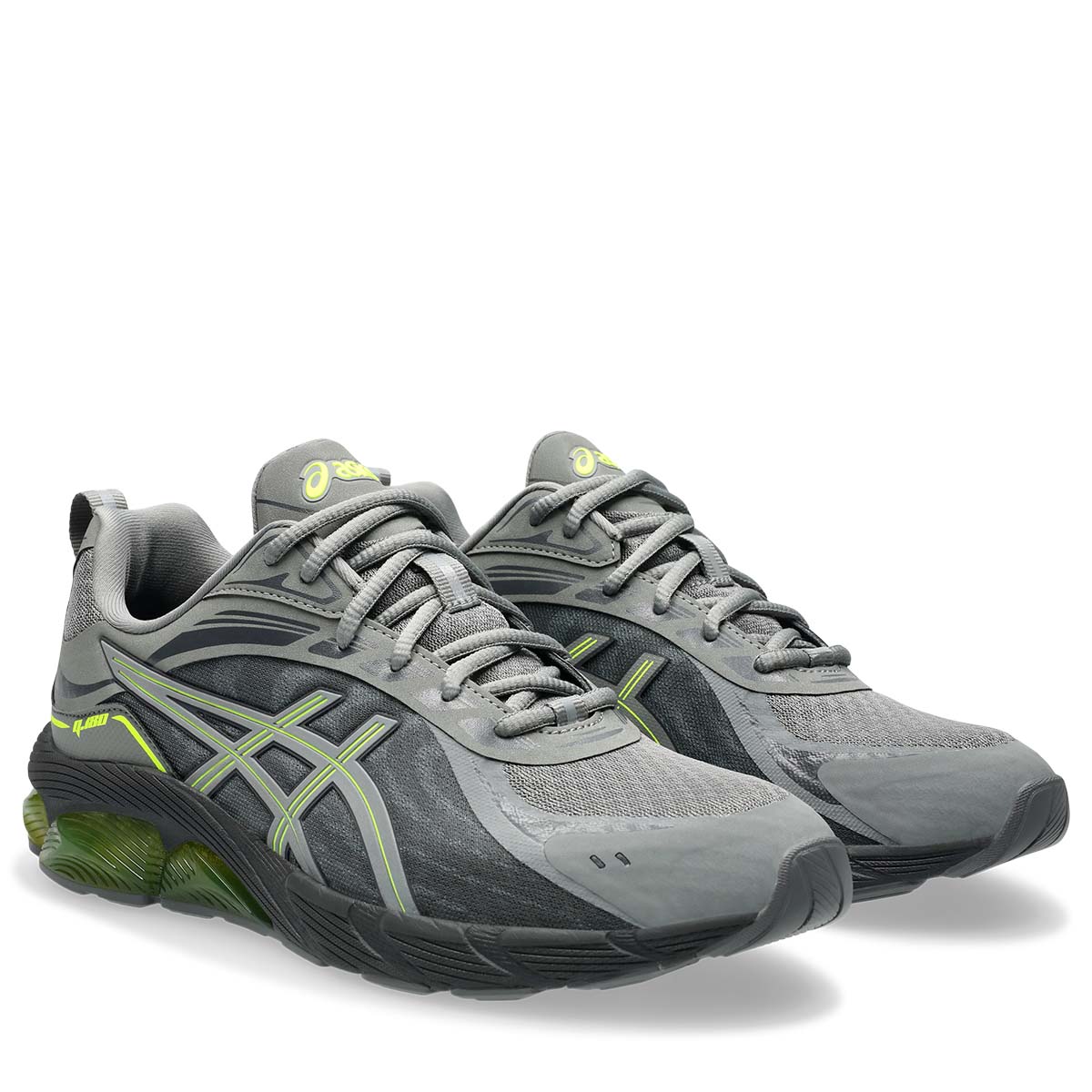 Asics Gel Quantum 180 VIII Unisex Clay Grey Safety Yellow נעלי ג`ל קוואנטום 180 יוניסקס
