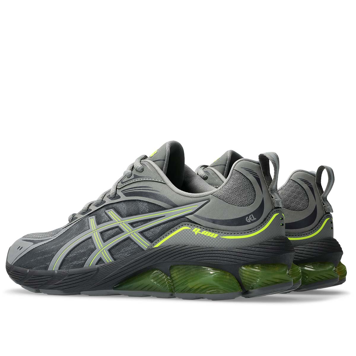 Asics Gel Quantum 180 VIII Unisex Clay Grey Safety Yellow נעלי ג`ל קוואנטום 180 יוניסקס