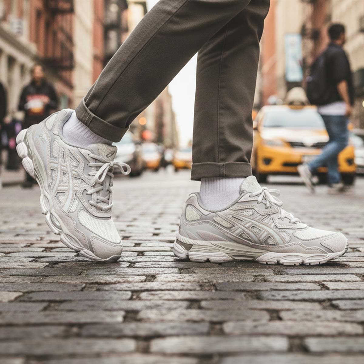 Asics Gel Nyc Unisex Cream Cloud Grey סניקרס יוניסקס