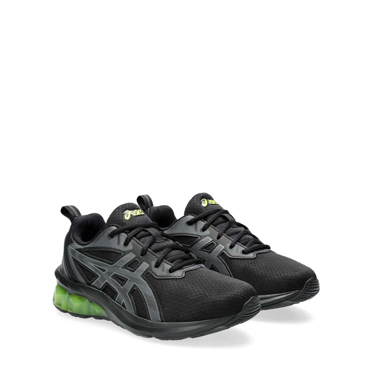 Asics Gel Quantum 90 IV GS Kids Black Neon Lime נעלי ילדים ג'ל קוואנטום