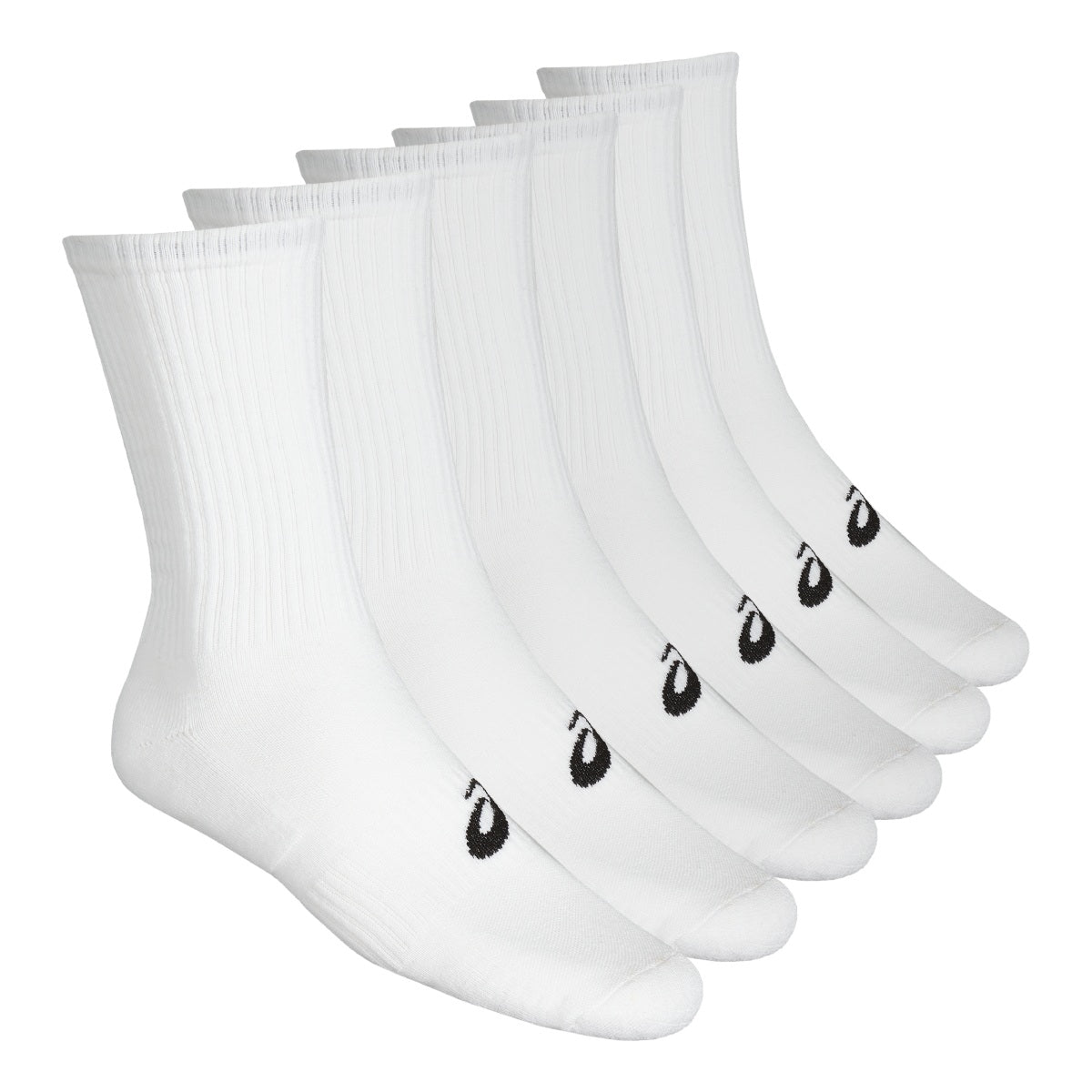 Asics 6PKK Crew White גרבי ריצה ארוכות