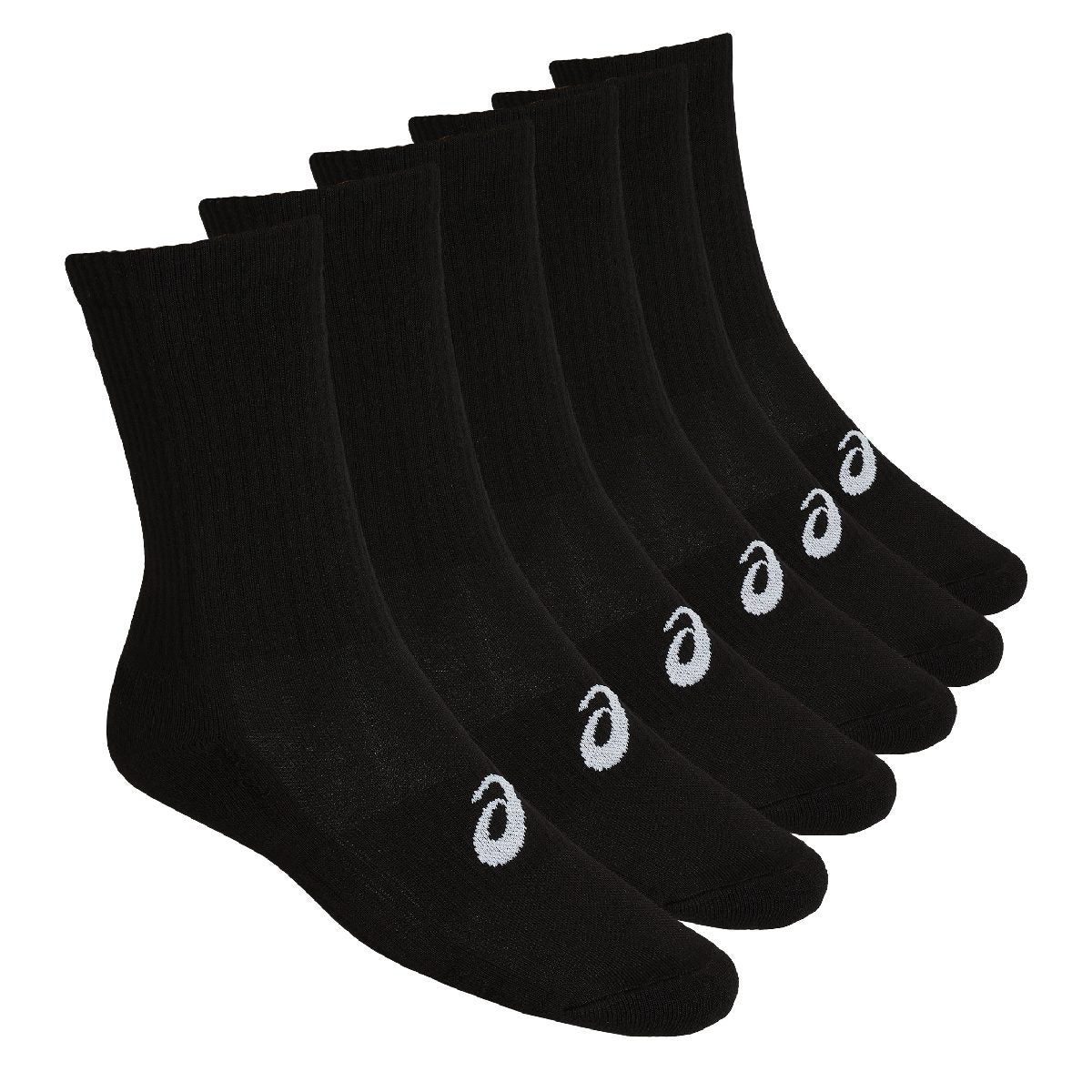 Asics 6Pkk Crew Sock Black גרבי גברים אסיקס