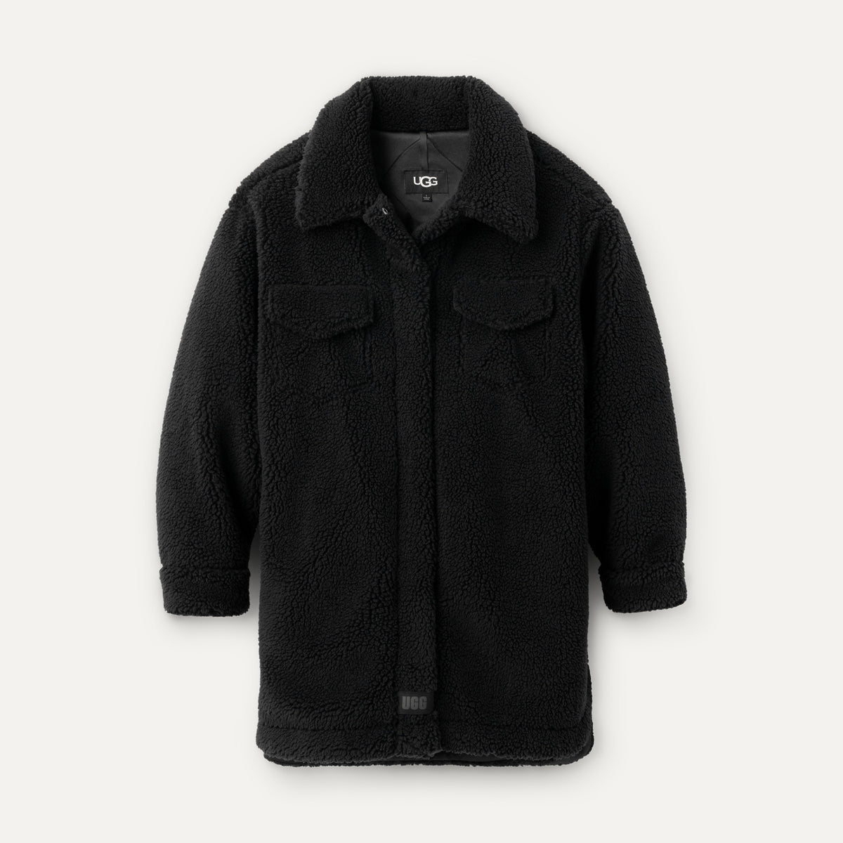 UGG Frankie UGG Fluff Shirt Jacket Black מעיל נשים