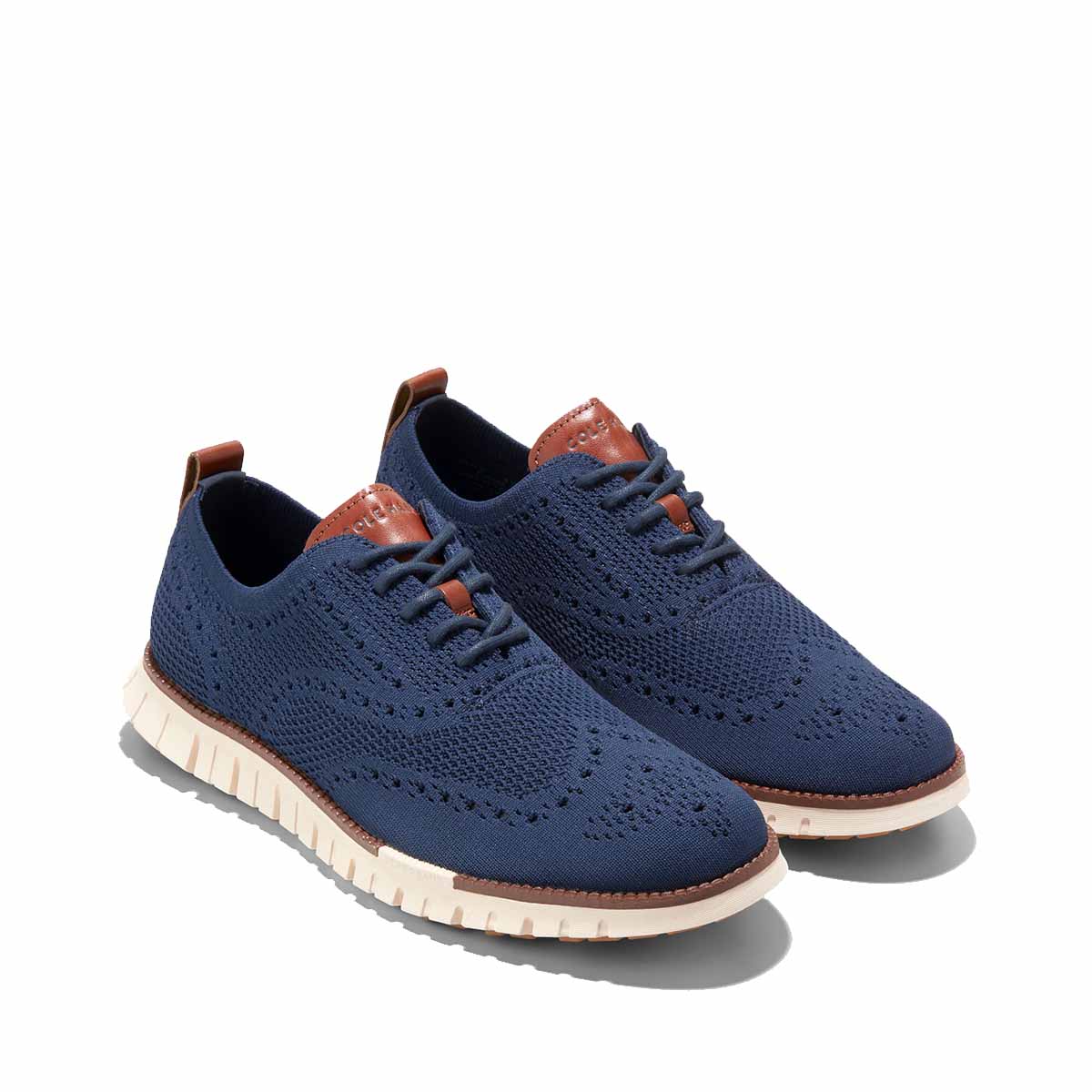 Cole Haan Zerogrand Remastered Stitchlite Wingtip Marine BlueIvory סניקרס קול האן לגברים