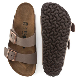 בירקנשטוק כפכפי נשים אריזונה מוקה זמש Birkenstock Arizona Birko Flor Nubuck Mocha