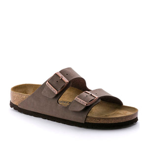 בירקנשטוק כפכפי נשים אריזונה מוקה זמש Birkenstock Arizona Birko Flor Nubuck Mocha